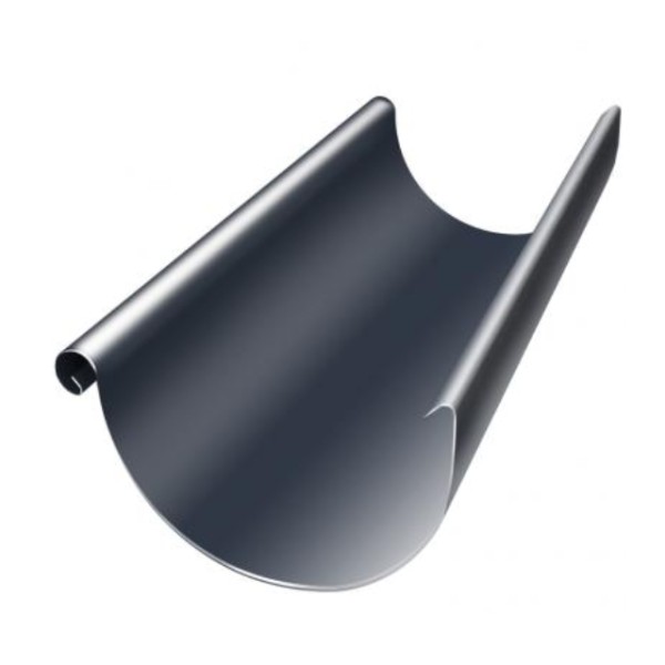 Водосток Grand Line 150x100 – Полукруглый желоб 3 метра RAL 7024 купить в Королёве