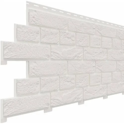 Фасадная панель Доломит Кирпич Славянка Белоснежный купить в Королёве