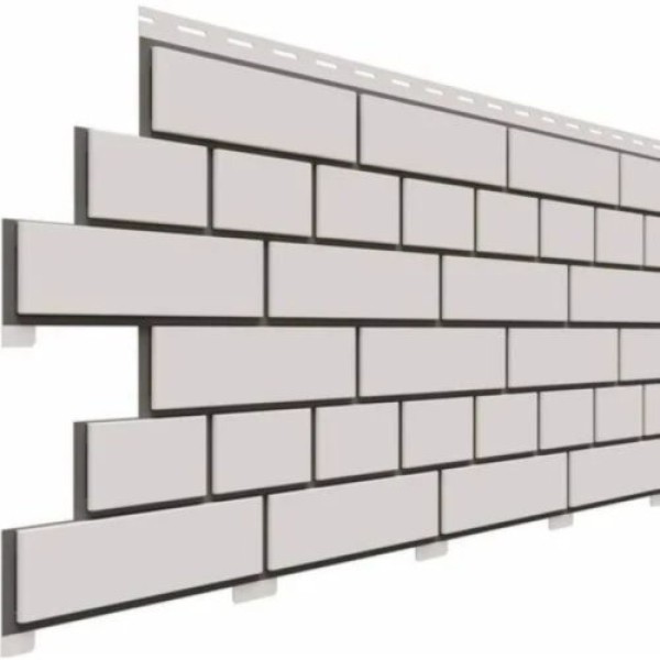 Фасадная панель Доломит Кирпич, Белый купить в Королёве