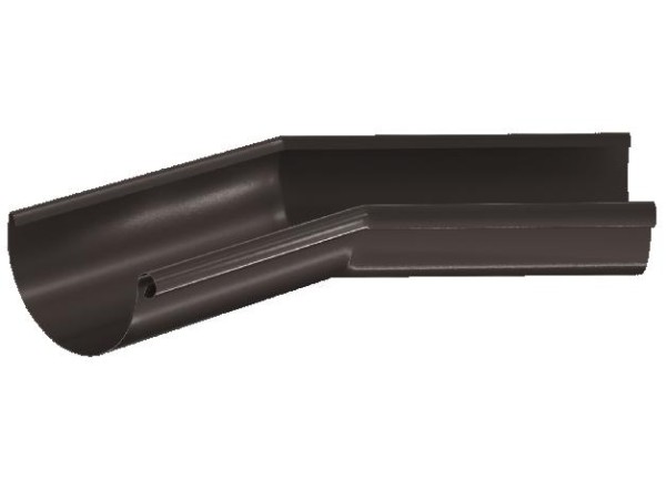 Водосток Aquasistem, система 150/100 - Угол желоба,внутренний 135° RR 32 Тёмно-Коричневый купить в Королёве