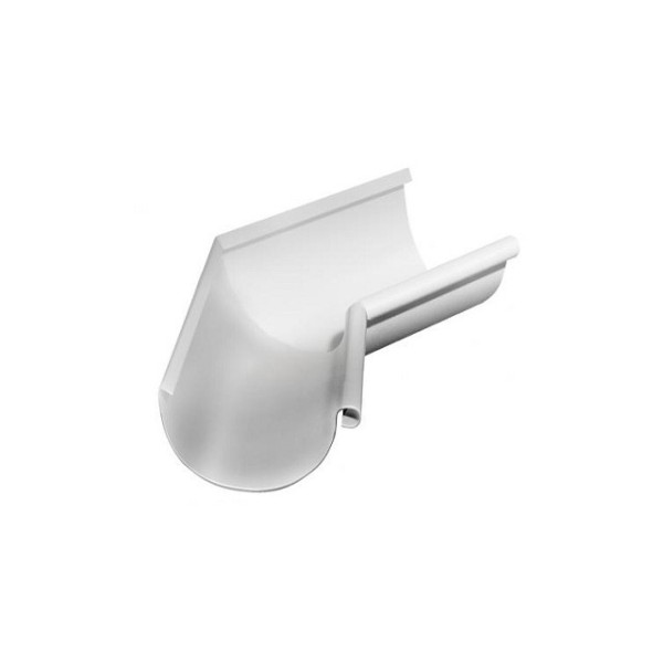 Водосток Grand Line 150x100 – Угол внутренний 135° RAL 9003 купить в Королёве