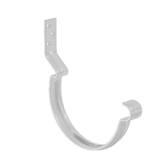 Водосток Aquasistem, система 125x90 - Крюк крепления желоба короткий RR 20 Мраморно-белый купить в Королёве