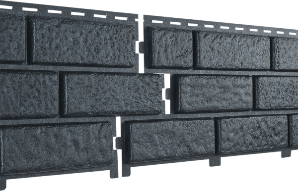 Фасадная панель Ю-Пласт Стоун Хаус Кирпич Графитовый купить в Королёве