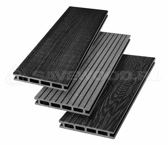 Террасная доска из ДПК SW Carpinus (R) — двухсторонняя черный купить в Королёве