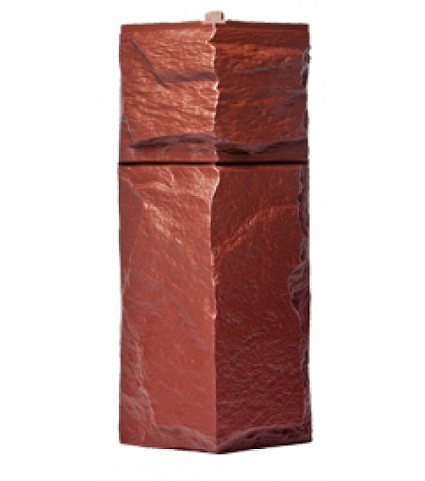 Угол T-Сайдинг-Гранит Леон Красный купить в Королёве