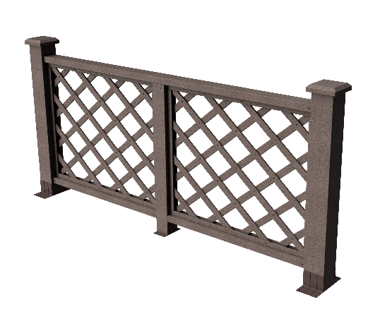 Ограждения декоративное ДПК GRINDERDECO Ламбет венге купить в Королёве