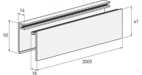 Планка финишная светлая купить в Королёве