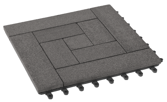 Модульный паркет ДПК GRINDERDECO Люкс 10 Серый базальт купить в Королёве