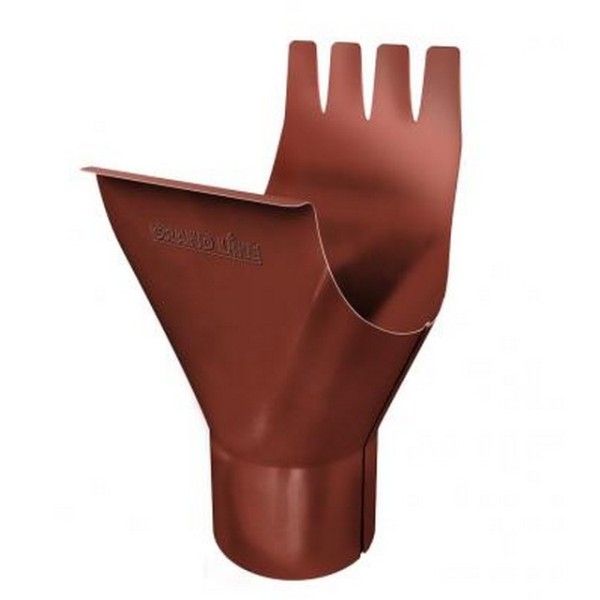 Водосток Grand Line 125x90 – Воронка желоба RAL 8004 купить в Королёве