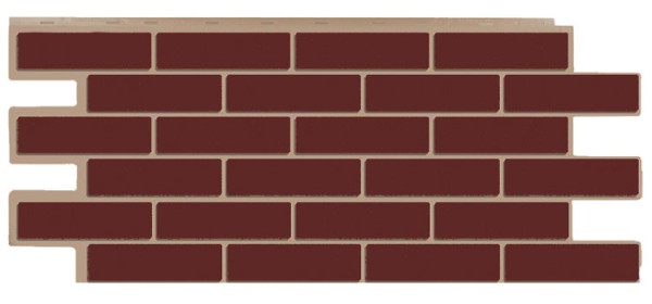 Фасадная панель T-Сайдинг - Кирпич Модерн Коричневый купить в Королёве