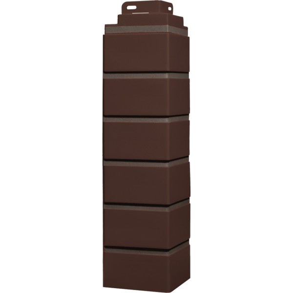 Угол Фасайдинг Серия «Кирпич клинкерный» Жженный купить в Королёве