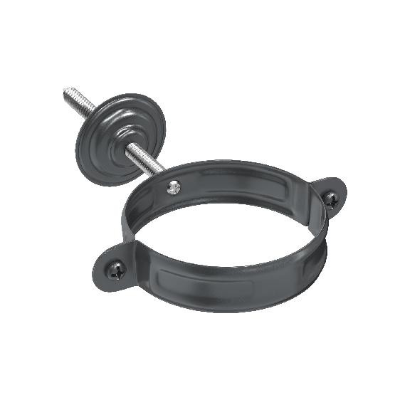 Водосток Aquasistem, система 150/100 - Комплект крепления трубы RAL 7024 Тёмно-серый купить в Королёве