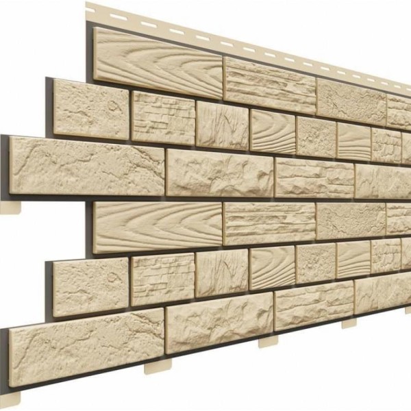 Фасадные панели (Цокольный Сайдинг) Доломит Москва Кремневый купить в Королёве