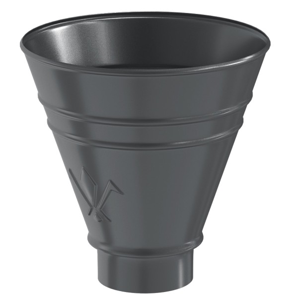 Водосток Aquasistem, система 150x100 - Воронка водосборная круглая RR 23 Маренго купить в Королёве