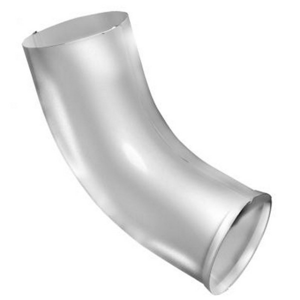 Водосток Grand Line 125x90 – Колено сливное RAL 9003 купить в Королёве