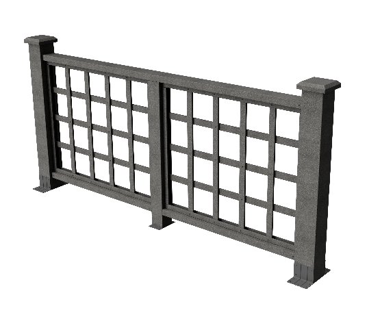 Ограждения декоративное ДПК GRINDERDECO Дувр серый базальт купить в Королёве