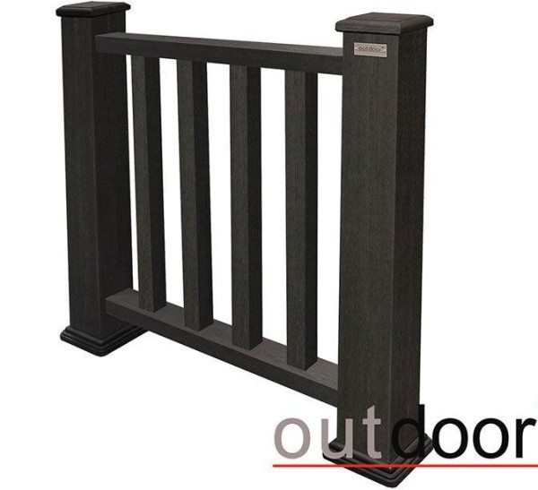 Ограждение из ДПК Outdoor Классик 3D STORM чёрный купить в Королёве