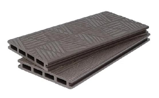 Террасная доска ДПК POLIVAN GROUP 3D+3D NEW пустотелая двухсторонняя DENPASAR Тёмно-коричневый купить в Королёве