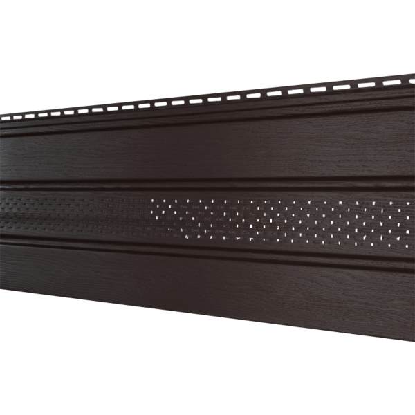 Софит Ю-Пласт Классический, перфорация по центру коричневый купить в Королёве