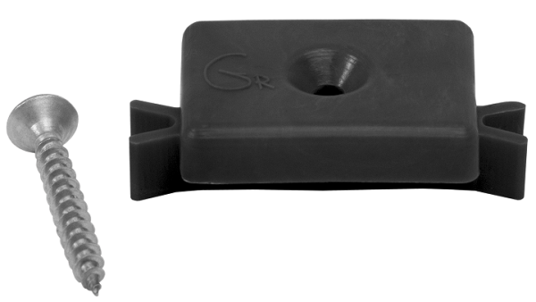 Пластиковая клипса с саморезом, Grinder шовный монтаж 5 mm чёрный купить в Королёве