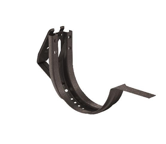 Водосток Aquasistem, Система 125x90 - Крюк крепления желоба короткий регулируемый RR 32 Тёмно-коричневый matt купить в Королёве