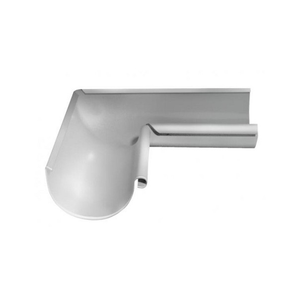 Водосток Grand Line 125x90 – Угол внутренний 90° RAL 9003 купить в Королёве