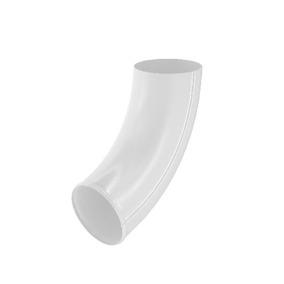 Водосток Aquasistem, система 125x90 - Отвод трубы RAL 9003 Белый купить в Королёве