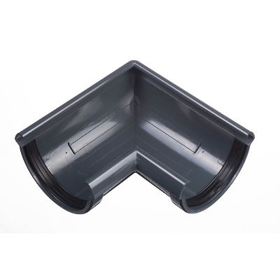 Угол желоба универсальный 90° Docke Lux ПВХ - Графит купить в Королёве