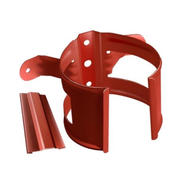 Водосток Grand Line 125x90 – Хомут трубы (на дерево) RAL 8004 купить в Королёве