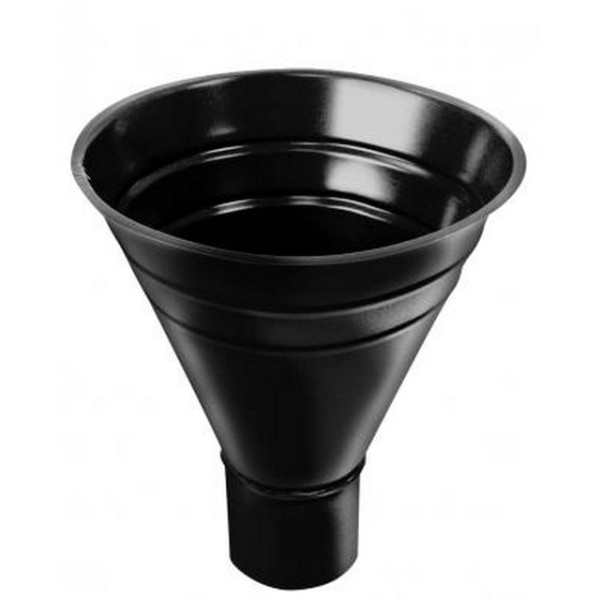 Водосток Grand Line 125x90 –  Воронка водосборная RAL 9005 купить в Королёве