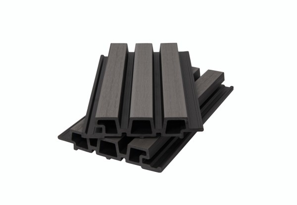 Фасадная панель брусковая двухцветная co-extrusion, grey dark купить в Королёве
