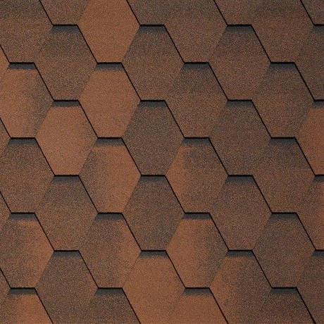 Гибкая черепица Tegola VENETO marrone 423 купить в Королёве