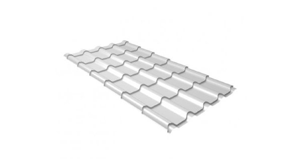 Металлочерепица камея 0,5 Satin RAL 9003 сигнальный белый купить в Королёве