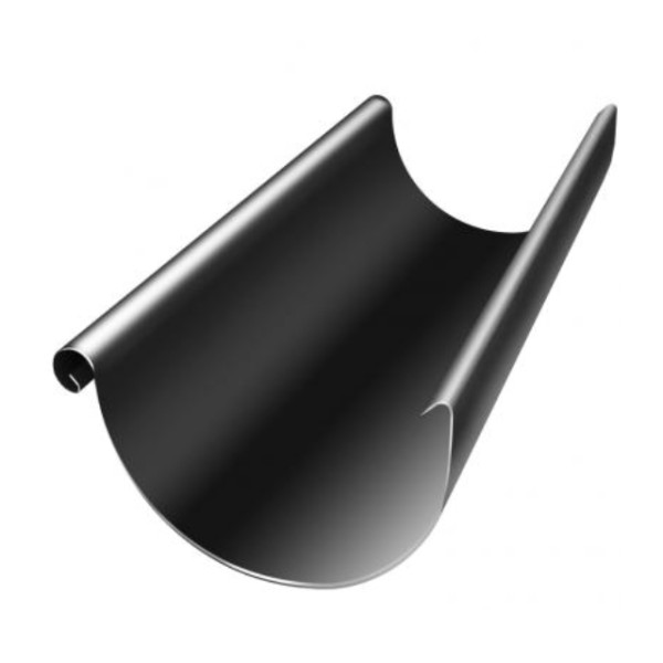 Водосток Grand Line 125x90 – Желоб 3м RAL 9005 купить в Королёве