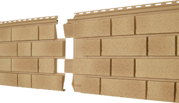 Фасадная панель Ю-пласт Стоун Хаус S-Lock Клинкер Балтик светлая медь купить в Королёве