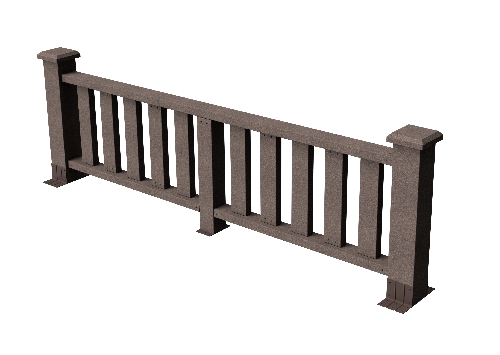 Ограждения декоративное ДПК GRINDERDECO Эрес венге купить в Королёве