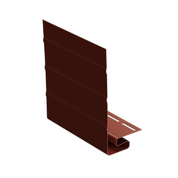 Ветровая J фаска планка для сайдинга, гранат купить в Королёве