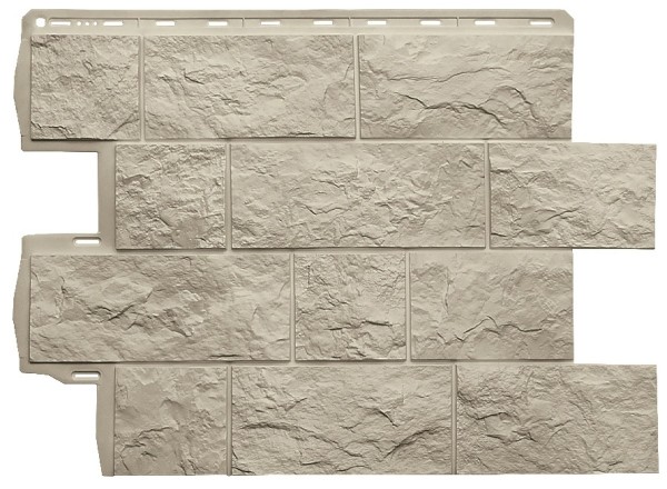 Фасадная панель Альта-Профиль Туф ЭКО Кремовый купить в Королёве