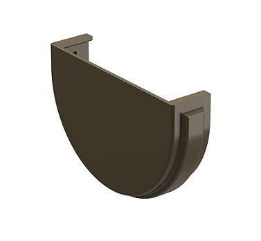 Заглушка желоба Docke Premium ПВХ - Каштан купить в Королёве