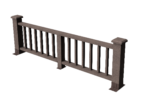 Ограждения декоративное ДПК GRINDERDECO Троя венге купить в Королёве