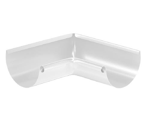 Водосток Aquasistem, система 125x90 - Угол желоба, внутренний 90° RR 20 Белый купить в Королёве