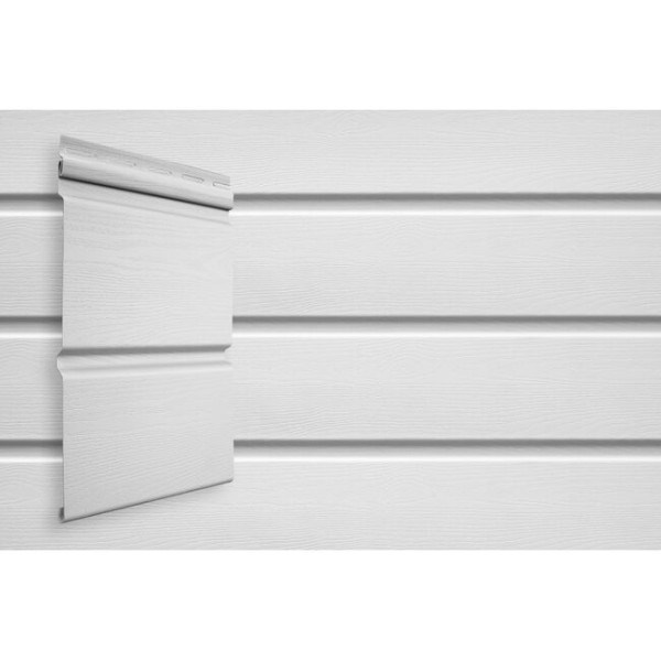 Виниловый сайдинг Grand Line Double-Брус Белый купить в Королёве