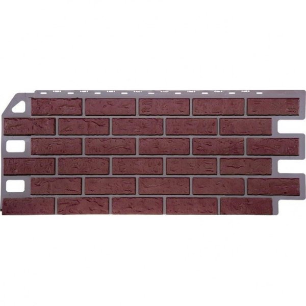 Фасадная панель FineBer, Кирпич, Красный купить в Королёве