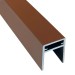 П-профиль Алюминиевый EasyDecking 35x25 Коричневый купить в Королёве