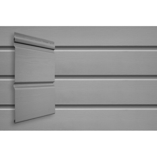 Виниловый сайдинг Grand Line Double-Брус Серый купить в Королёве