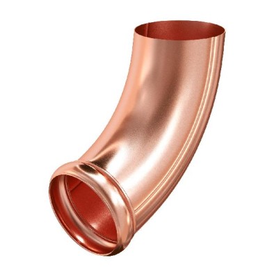 Водосток Aquasistem, система 150/100 - Отвод трубы декоративный медный