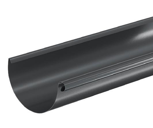 Водосток Aquasistem, система 150/100 - Водосточный желоб 3.00м RAL 7024 Тёмно-серый купить в Королёве