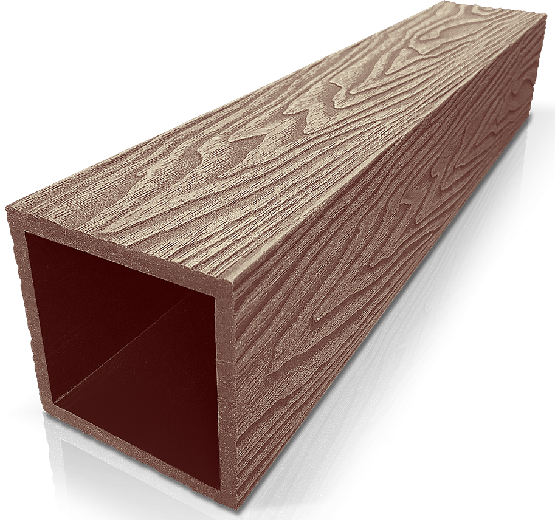 Столб ДПК 3D GardenParkett фактура дерева Светло-коричневый купить в Королёве