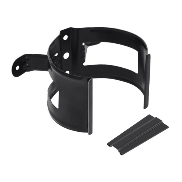 Водосток Grand Line 125x90 – Хомут трубы (на дерево) RAL 9005 купить в Королёве