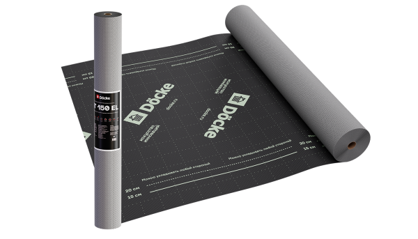 Супердиффузионная мембрана Docke, АT 150 EL трёхслойная, (универсальная с клеевой полосой) купить в Королёве